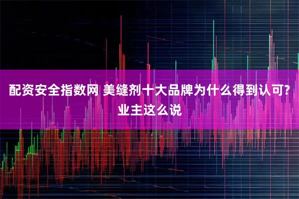 配资安全指数网 美缝剂十大品牌为什么得到认可?业主这么说